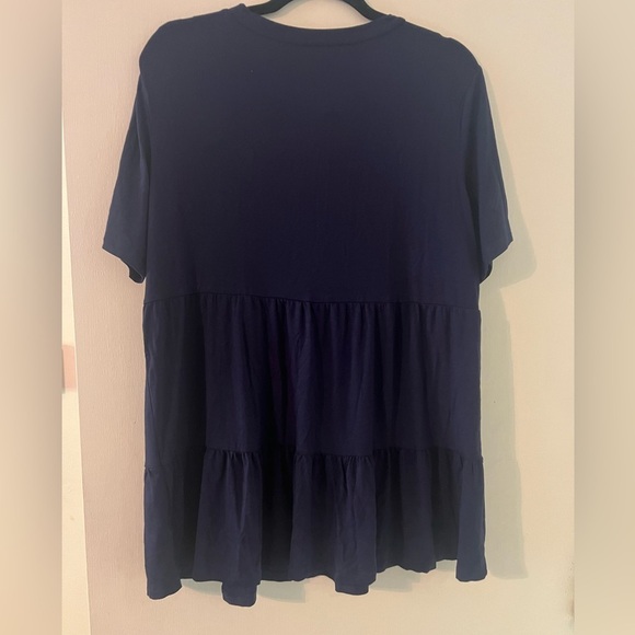 NWT Navy Blue Women's Top size L (J119) - Picture 7 of 10
